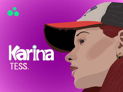 Vector drawing for Karina Tess animation art branding design graphic design illustration logo typography ui ux vector