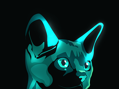 The Neon Cat 3d animation art branding design graphic design illustration motion graphics vector