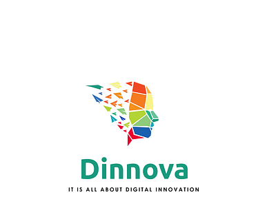 Dinova innovation logo airplane logo airplanes innovations origami plane from head polygons