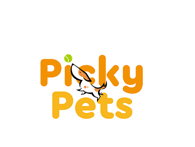 Pet shop logo dog ball logo dog play logo pet toy shop logo puppy play ball