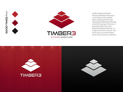 Timber 3 layer logo 3 layer logo three layer logo timber logo timber3 logo
