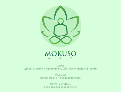 Mokuso Art logo art logo martial logo meditation logo mokuso logo yoga logo