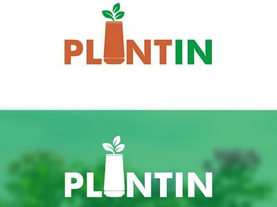 Plantin tree pot logo mini tree logo plant logo