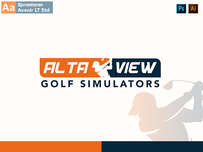 Golf Simulation logo golf logo golf simulation logo simulation logo
