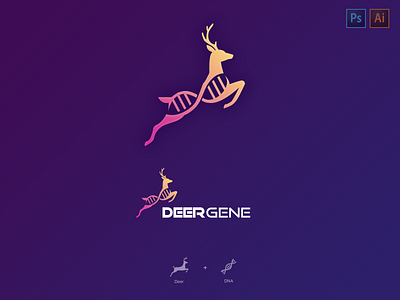 Deer Gene Logo animal dna logo animal gene logo deer dna deer dna logo deer gene deer gene logo