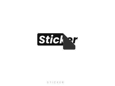 Sticker Typo Logo