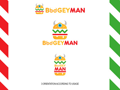 BOOGEYMAN - Burger Shop Logo boogeyman burger shop logo boogeyman logo boogeyman monster logo monster burger logo monster food logo monster logo