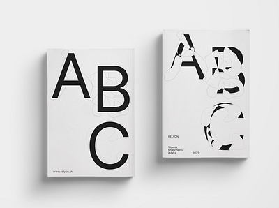 Relyon visual identity book editorial design graphic design typography visual identity