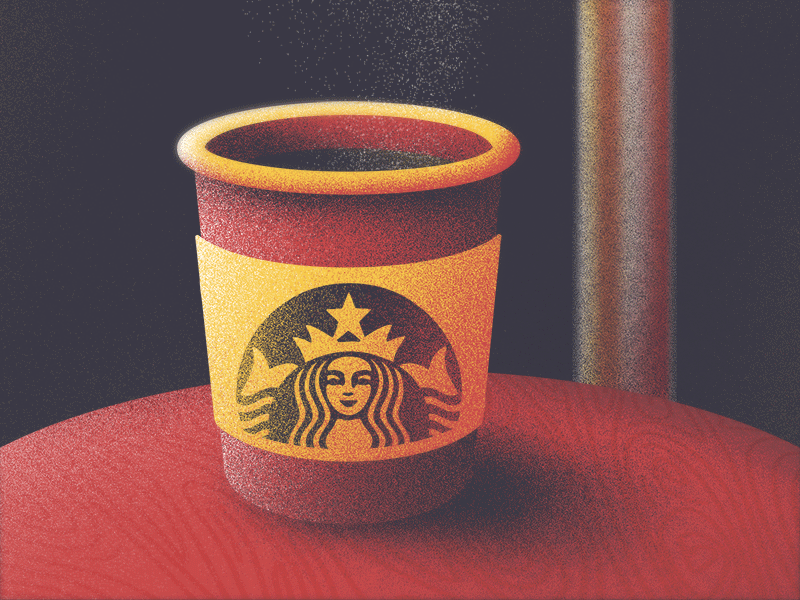 Starbucks Cup texture java illustration vector cel animation scenery cup coffee starbucks