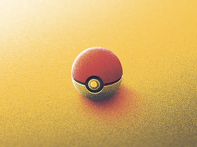 Caught Em All? ball catch catch em grain illustration light pixel pokeball pokemon texture