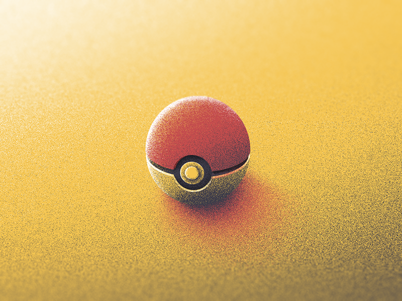 Caught Em All? light pixel texture grain illustration ball catch catch em pokeball pokemon
