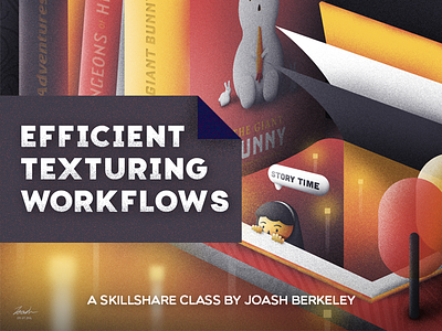 SkillShare Class! Texturing Workflows animation brush class design efficient grain illustration painting skillshare texturing tutorial