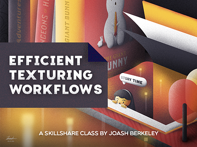 SkillShare Class! Texturing Workflows animation brush class design efficient grain illustration painting skillshare texturing tutorial