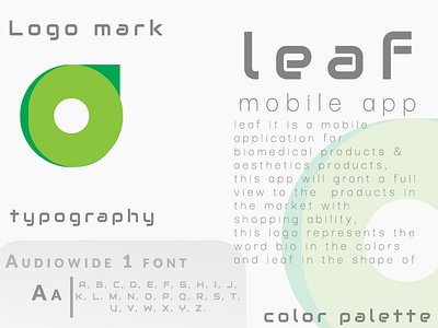LEAF Mobile Application branding design graphic design graphiclogo leaflogo logo logodesign mobile app ui ux