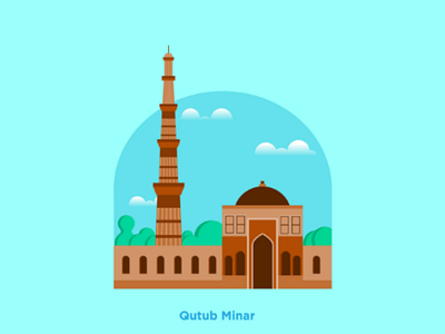 Qutub Minar | Illustrator