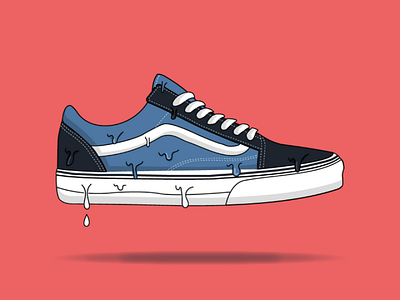 Vans Old Skool vector illustration flat design