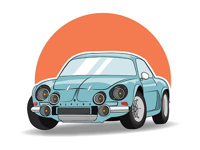 Vintage Car Illustration