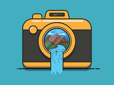 Nature Camera Illustration