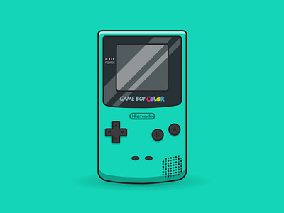 Nintendo Gameboy Color design flat design illustrator vector illustrator vector vector flat design illustration vector flat design illustrator vector flat illustrator design vector illustration vector illustrator vectorart