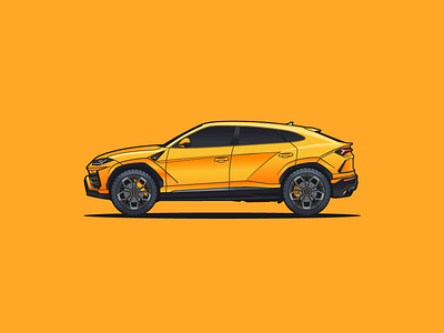 Lamborghini Urus Vector Illustration