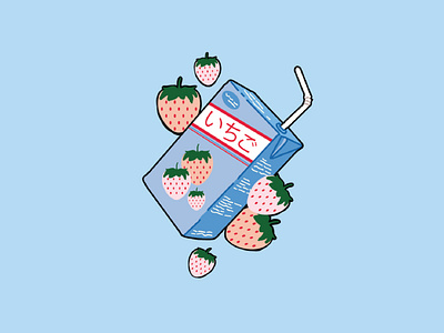 Ichigo Juice Box by Lizette_Van_der_Merwe on Dribbble