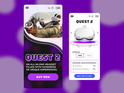Design for Quest 2 (Redesign) graphic design ui