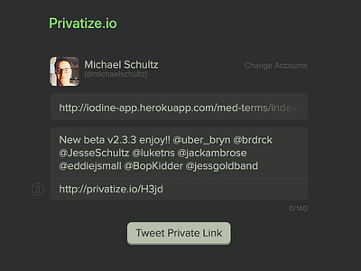 Privatize (share your private links, publicly)