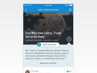Sidewire story preview dropdown ios more info sidewire tooltip