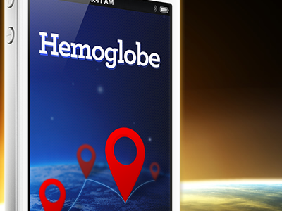 Hemoglobe App app hemoglobe iphone splash