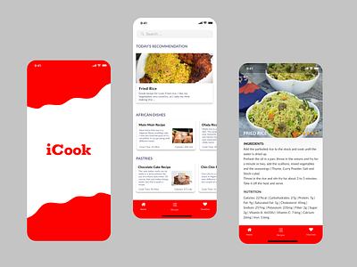 Food Recipe App app food app mobile recipe app ui ux