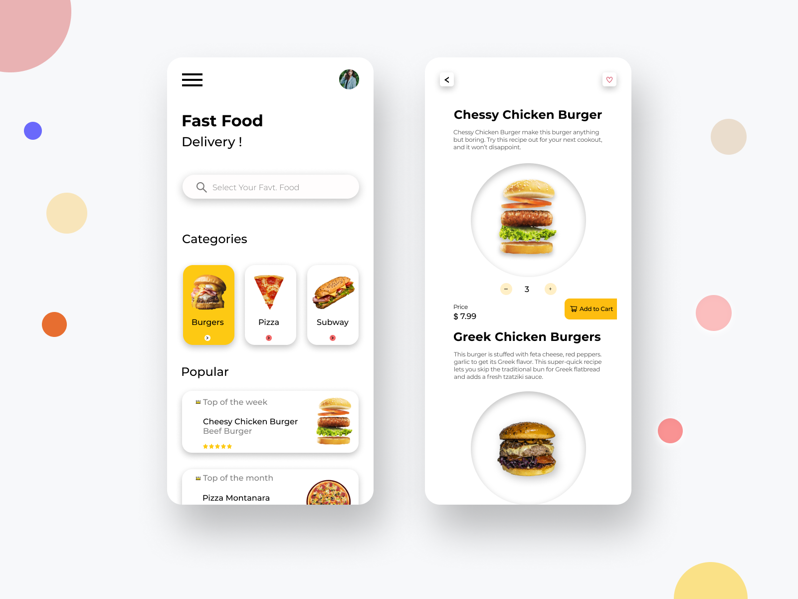 Fast Food Delivery App design by US on Dribbble