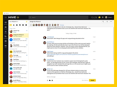 Hive chat chat interface