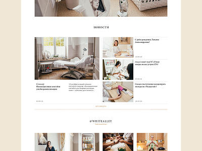 White Alley main page beauty web design