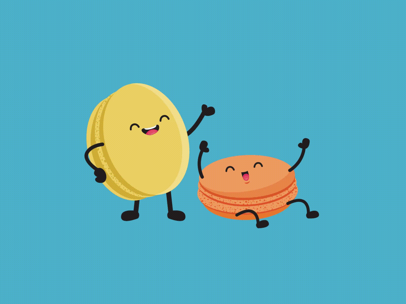 Macaroon character animated gif animation branding concept design graphic design illustration motion graphics package packagedesign