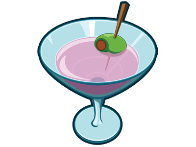 Martini game icon illustration vector