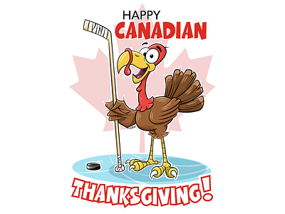 Canadian Thanksgiving cartooning character design icon illustration vector