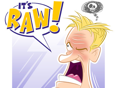 Gordon Ramsay cartooning character illustration vector