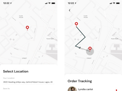 Address tracking app design figma illustration ui ux