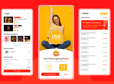 Loyalty points on Food Ordering App app app design app ui design food ordering app mcdonalds ui ui design