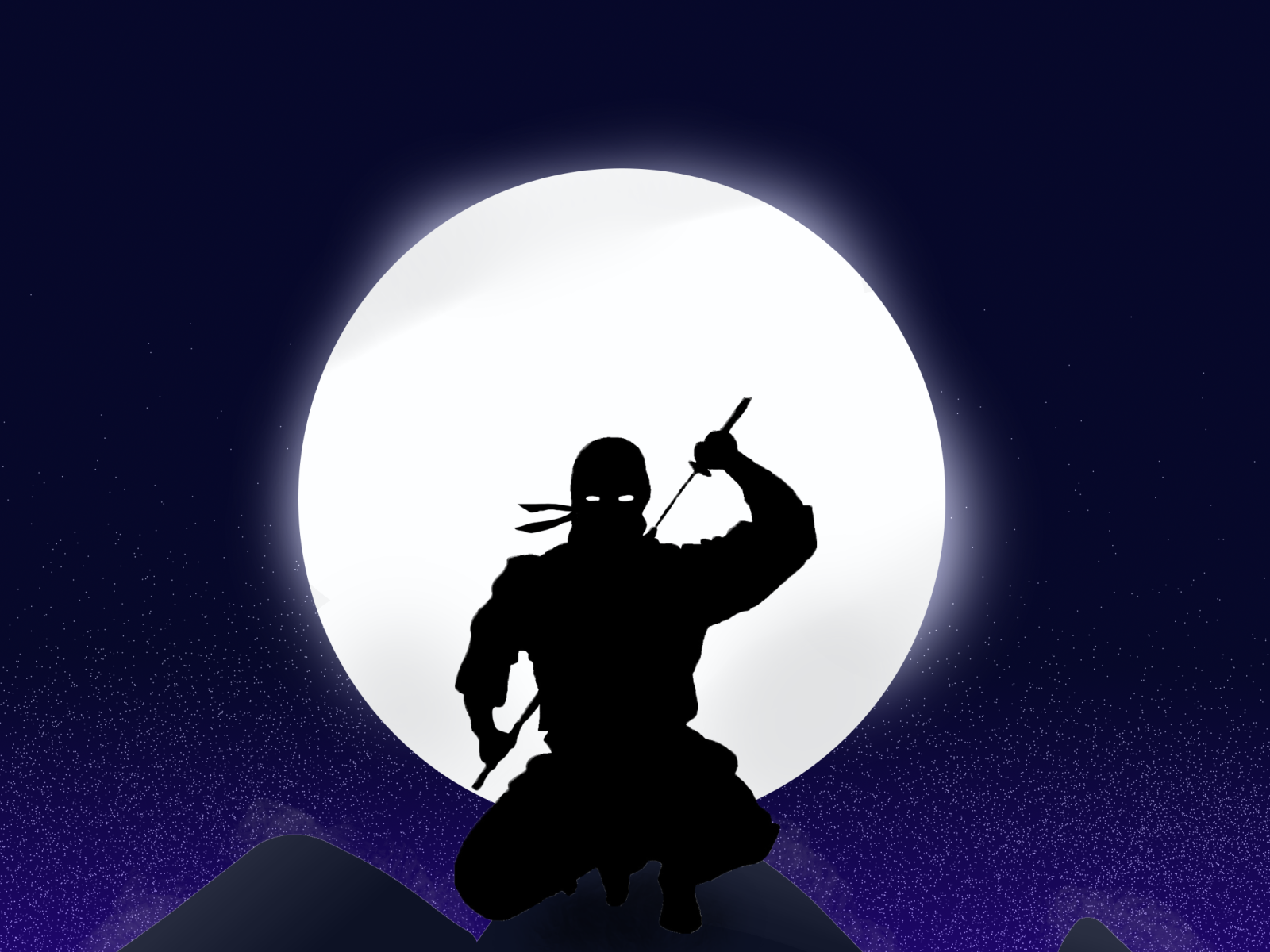 Ninja Shadow Wallpaper  Download to your mobile from PHONEKY