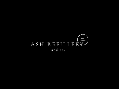 Ash Refillery branding design environment environmental green graphic design logo logo design minimal sustainability typography