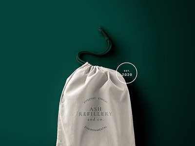 Ash Refillery branding design environment environmental green graphic design logo logo design minimal sustainability