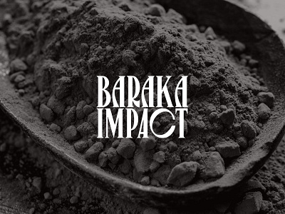 Logo for Baraka Impact africa artisan branding cosmetics fairtrade green graphic design handcrafted logo logo design minimal shea butter skincare sustainability wellness