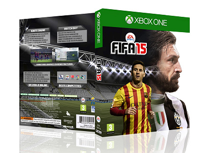 FIFA 15 Custom Boxart boxart fifa game messi packaging pirlo soccer