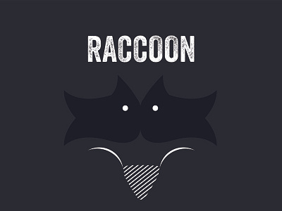 Raccoon animal character design illustration raccoon veneer