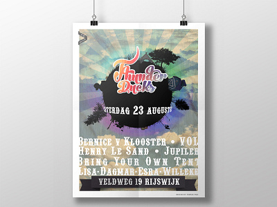 Thunderducks Festival Poster design dutch festival poster print