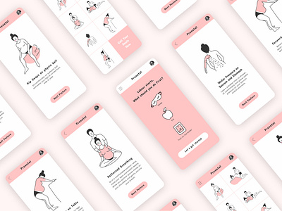 Prenatal app app design birth design mobile app prenatal ui