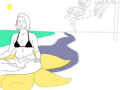ride a starfish instead drawing illustration mood