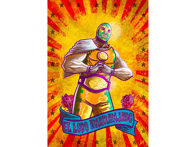 Wrestling Poster character comic art comic books comics design digital fantasy fantasy art graphic design illustration