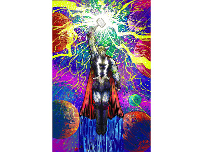 Thor character comic art comic books comics digital fantasy fantasy art graphic design illustration scifi scifiart